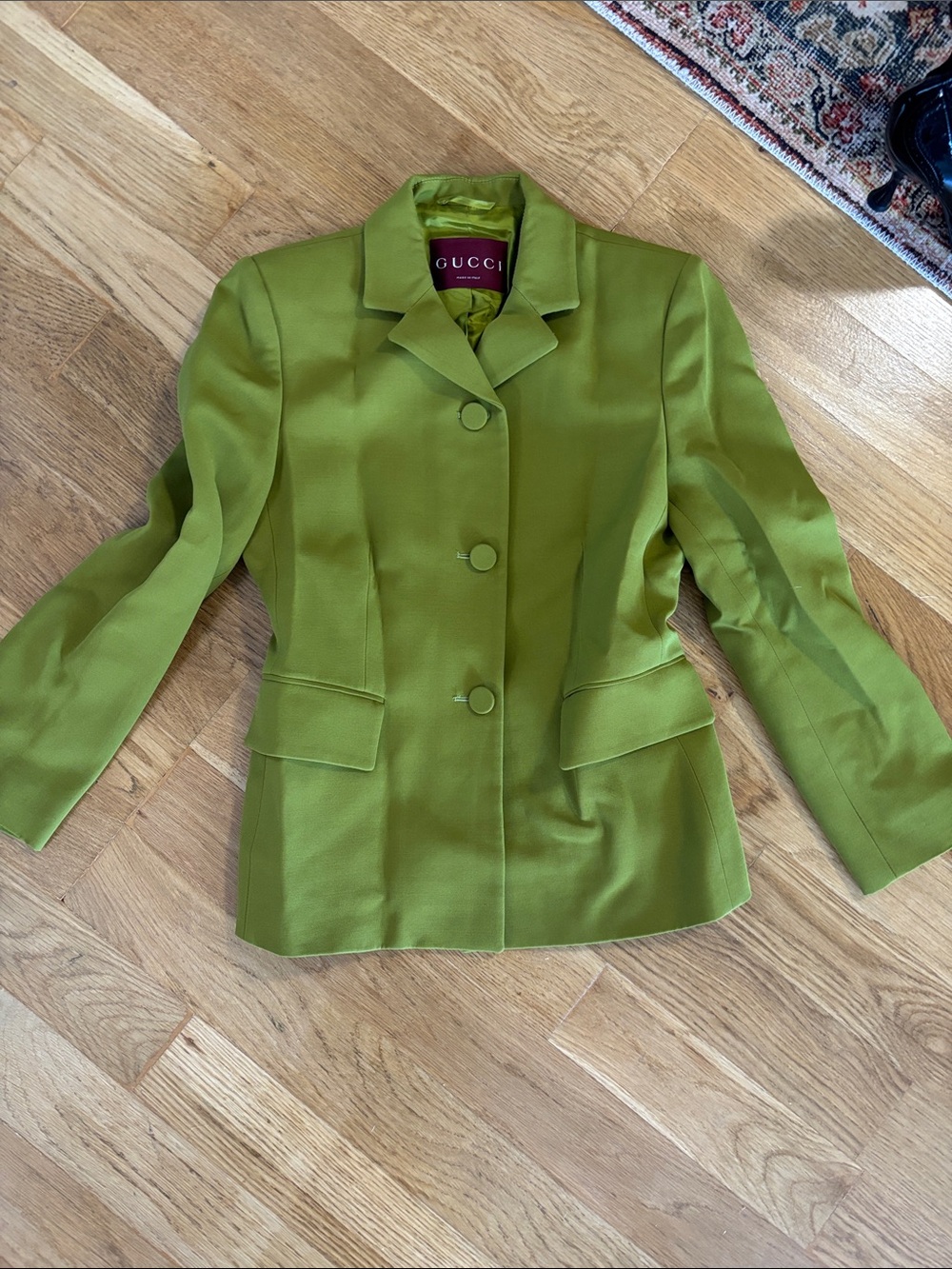 Gucci Olive Green Women's Tailored Blazer